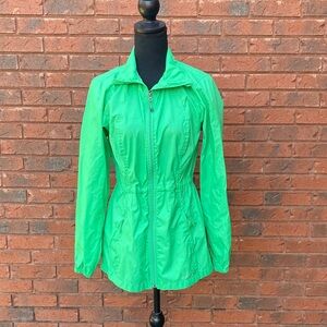 Eddie Bauer Vibrant Green Spring Windbreaker Jacket XS